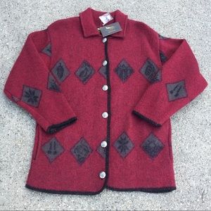 Vintage ALPS Wool Button Up Sweater